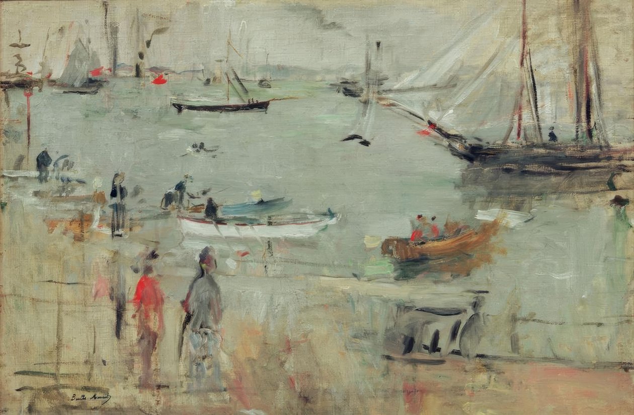 Hafenszene, Isle of Wight od Berthe Morisot