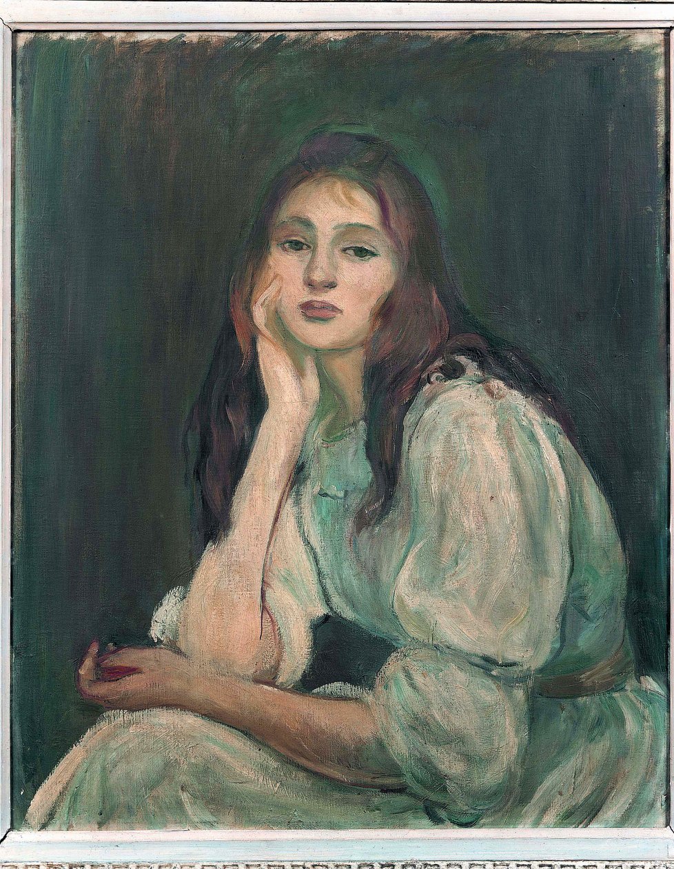 Julie Daydreaming, 1894 od Berthe Morisot