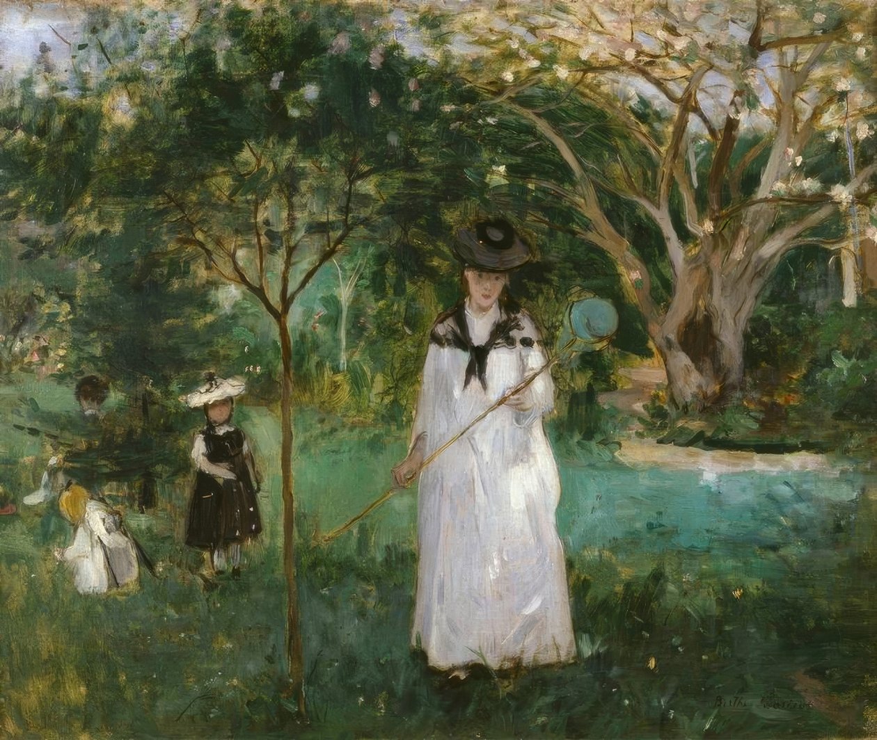 Lov na motýly od Berthe Morisot