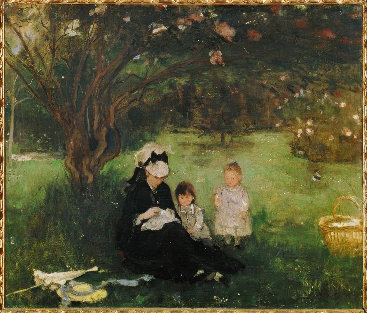 Šeřík v Maurecourtu od Berthe Morisot
