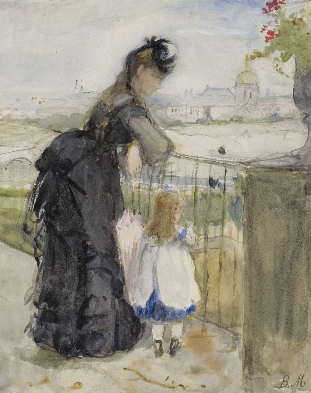 Na balkóně, 1871-72 od Berthe Morisot