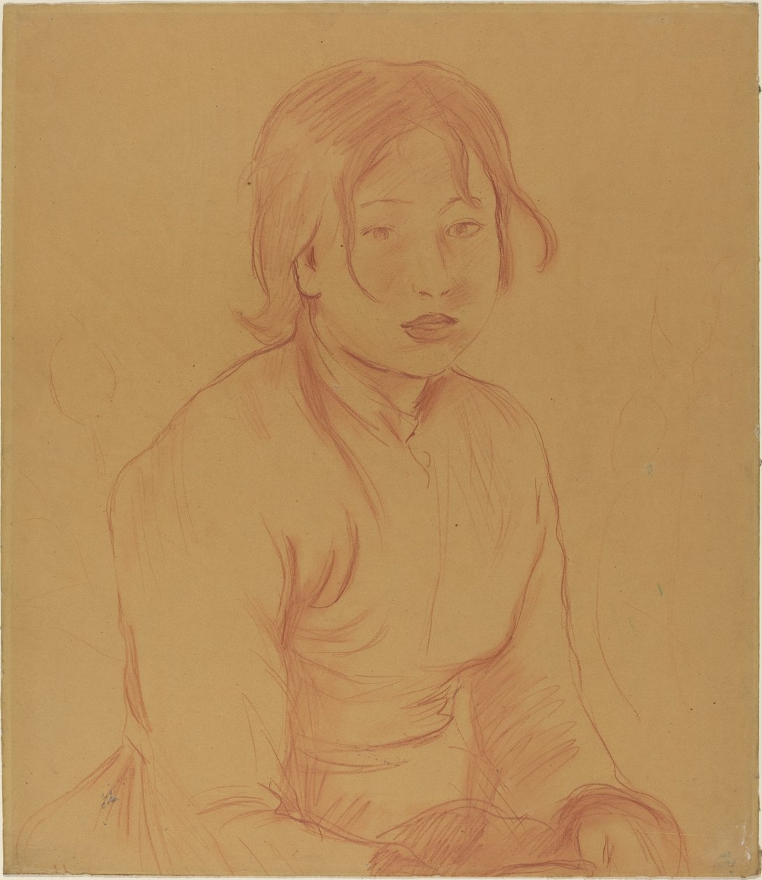 Selská dívka, 1890. od Berthe Morisot