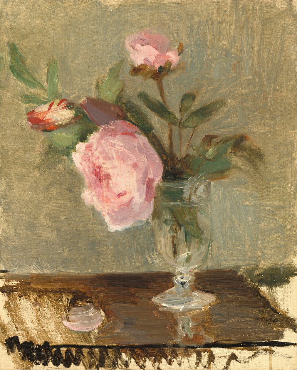 Pivoňky, c. 1869. od Berthe Morisot