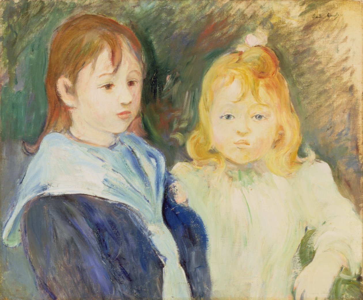 Portrét dvou dětí, 1893 od Berthe Morisot