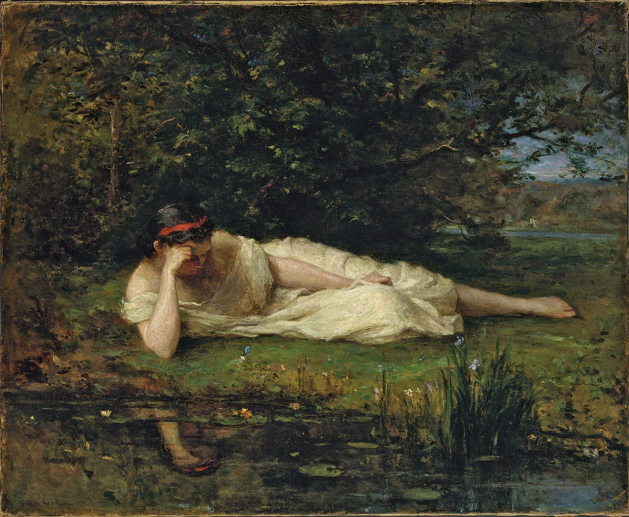 Studie na okraji vody, 1864 od Berthe Morisot