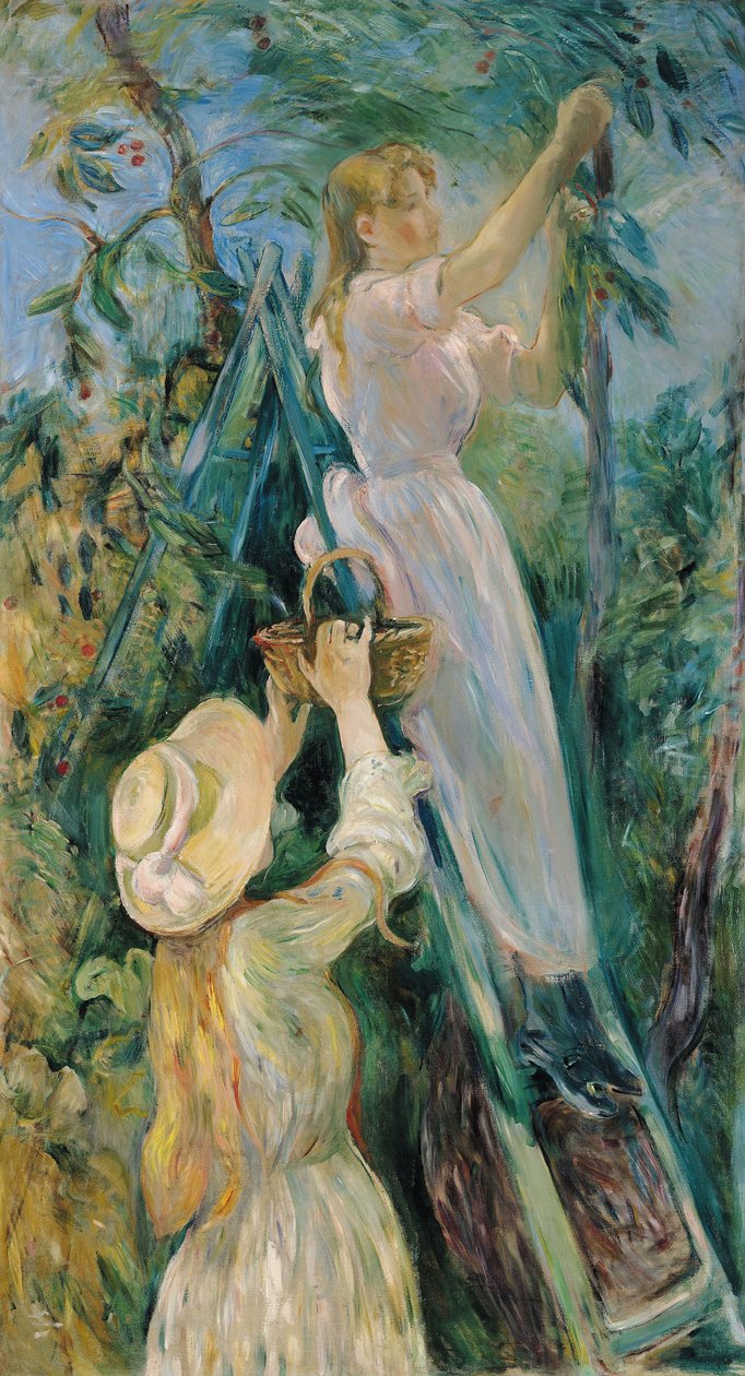 Sběrači třešní Le Cerisier, 1891 od Berthe Morisot
