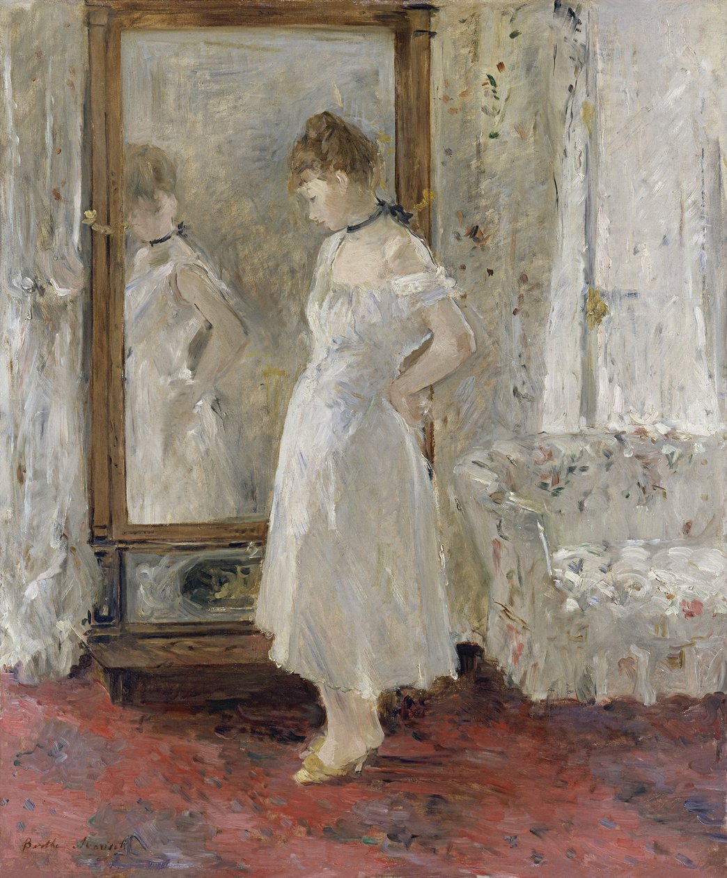 Cheval glass, 1876 od Berthe Morisot