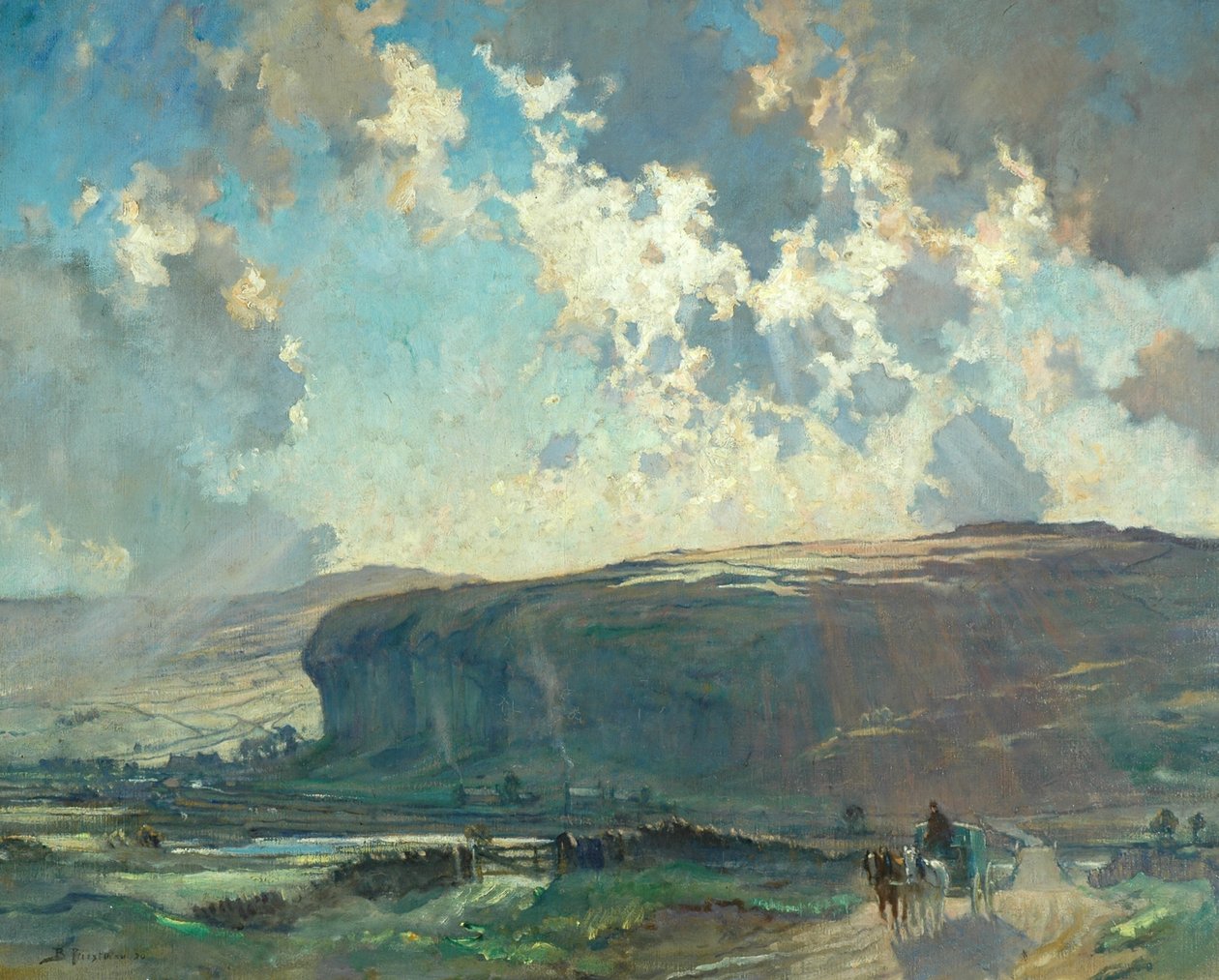 Pošta Jeho Veličenstva, Kilnsey Crag od Bertram Priestman