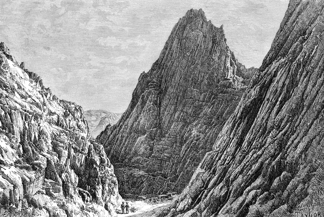 Průsmyk Lataband, Afghánistán, 1895. od Auguste Bertrand