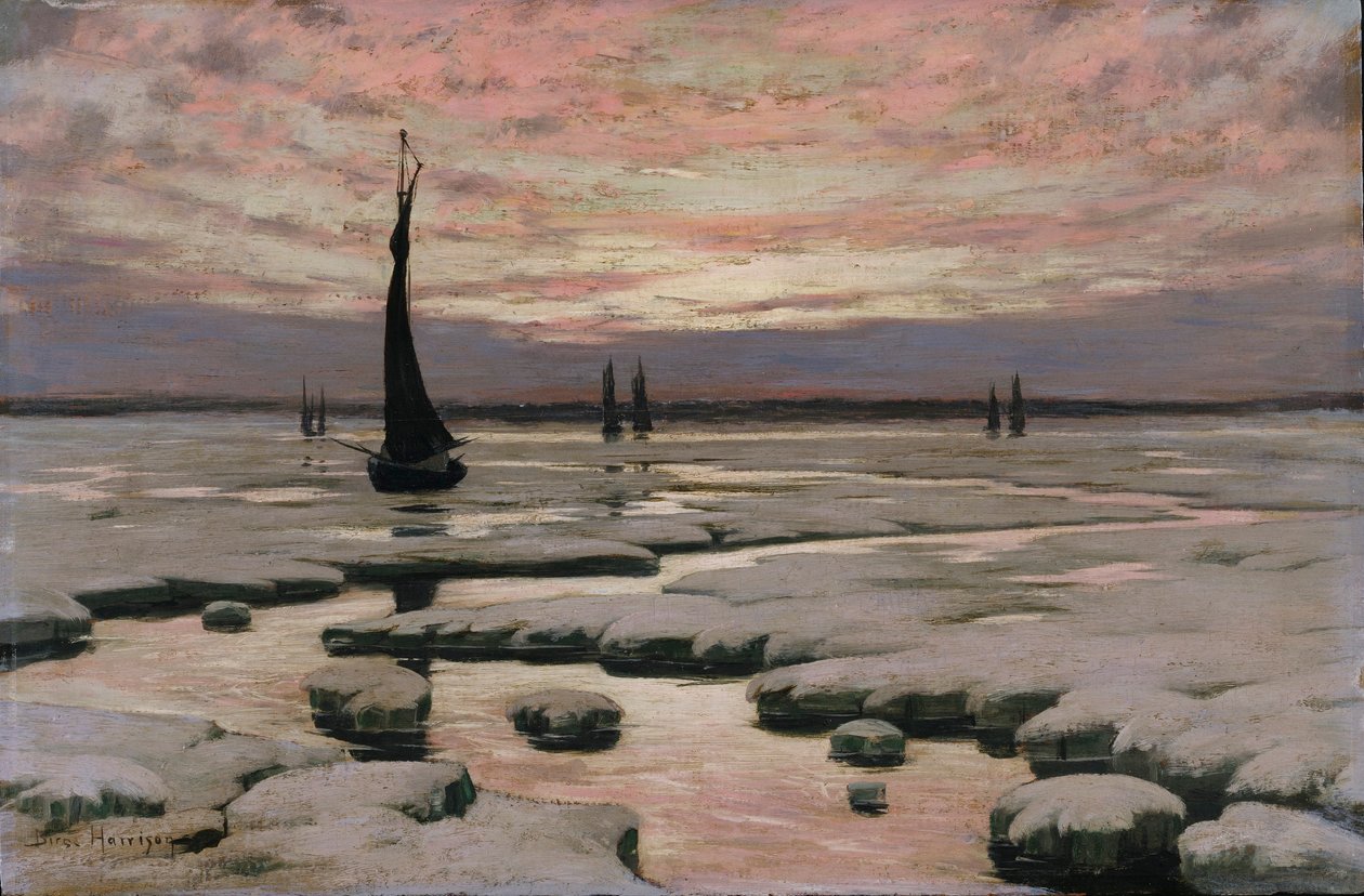 Zimní západ slunce od Birge Harrison