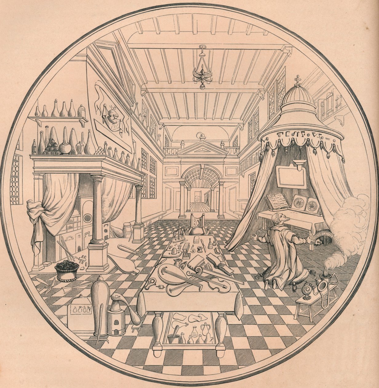 Alchymista, 16. století, 1849. od Bisson and Cottard