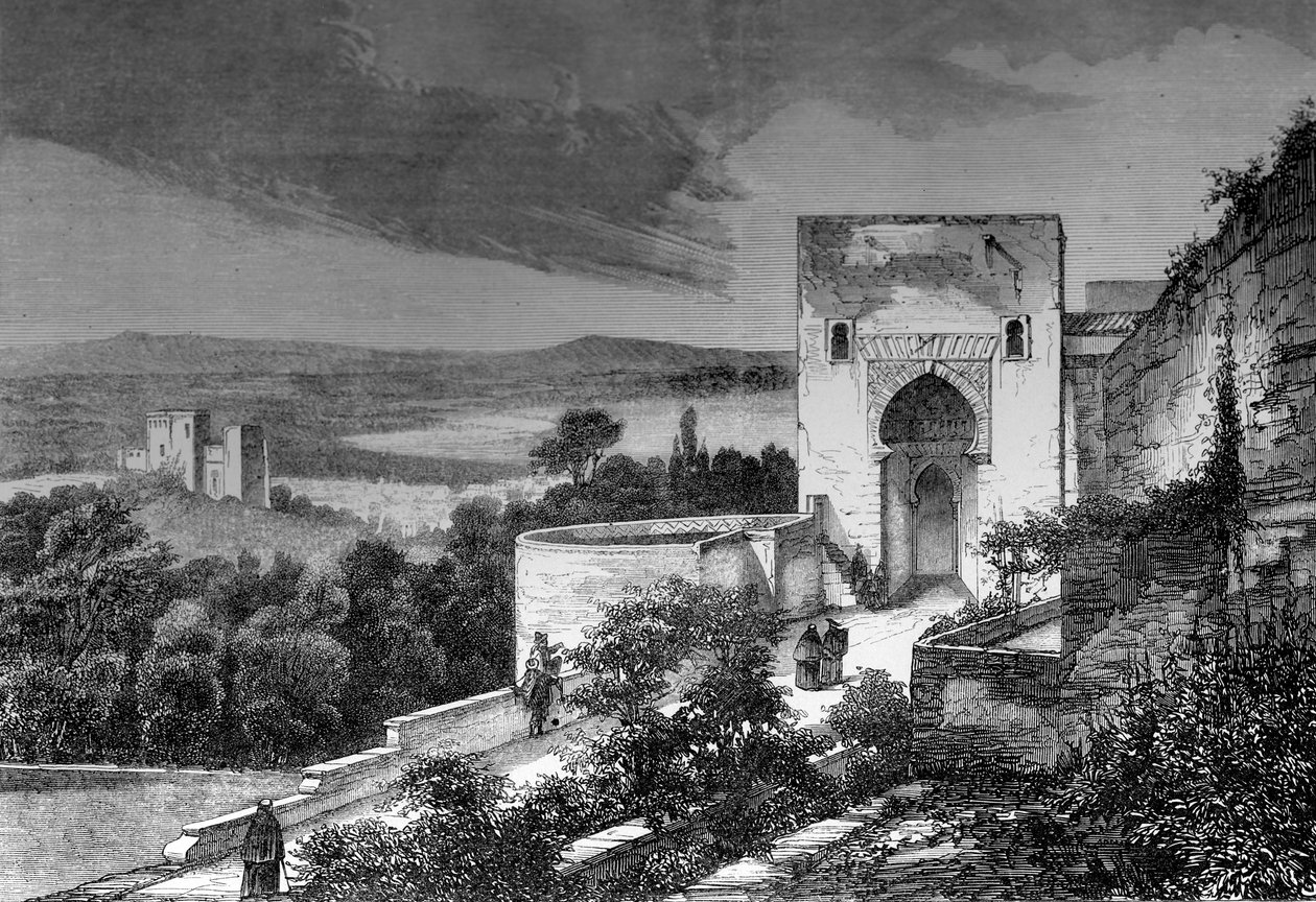 Mezquita, Cordoba, Španělsko, 1849. od Bisson and Cottard