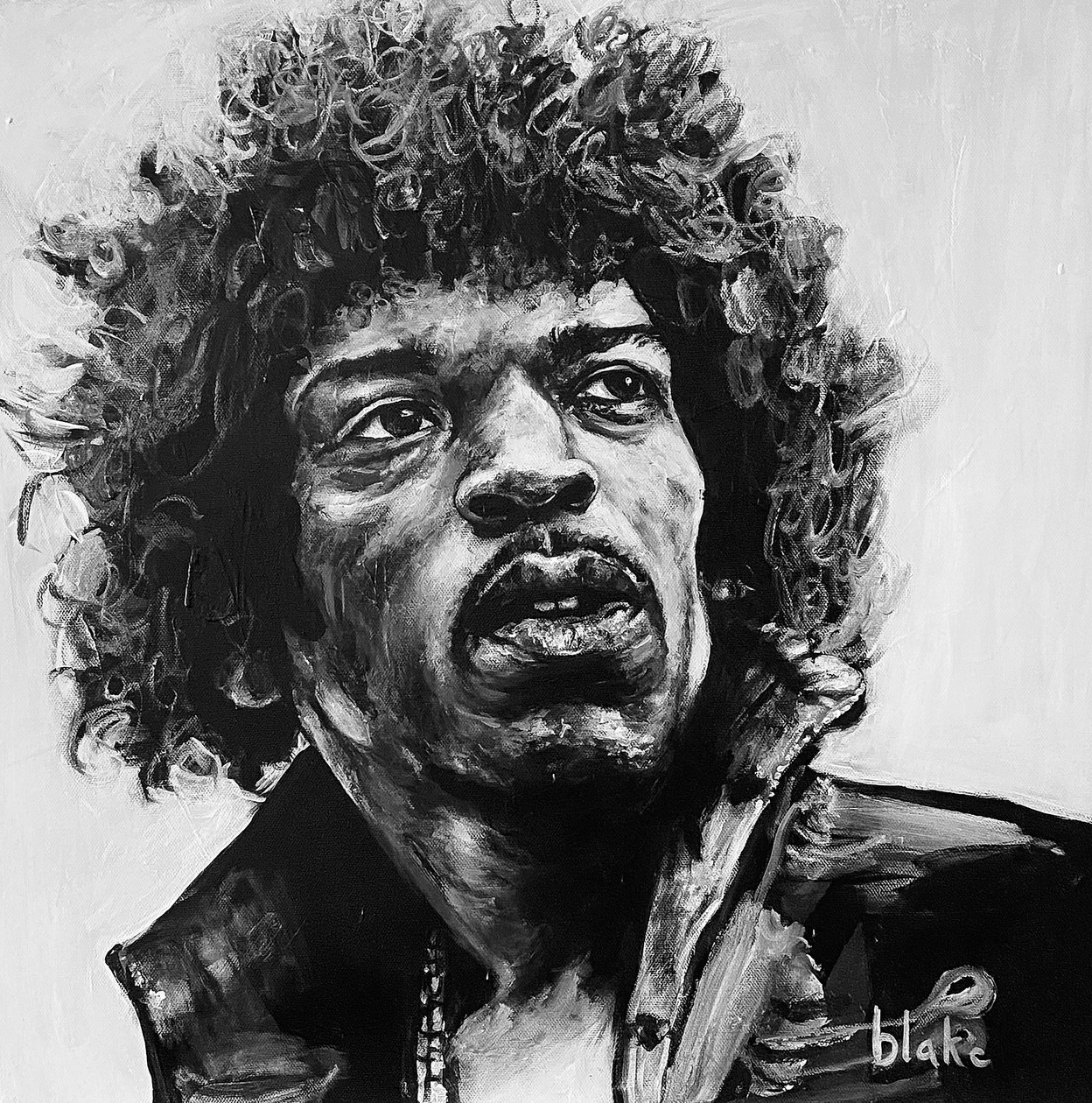 Jimi, n. 2021 (akryyli kankaalle) od Blake Munch