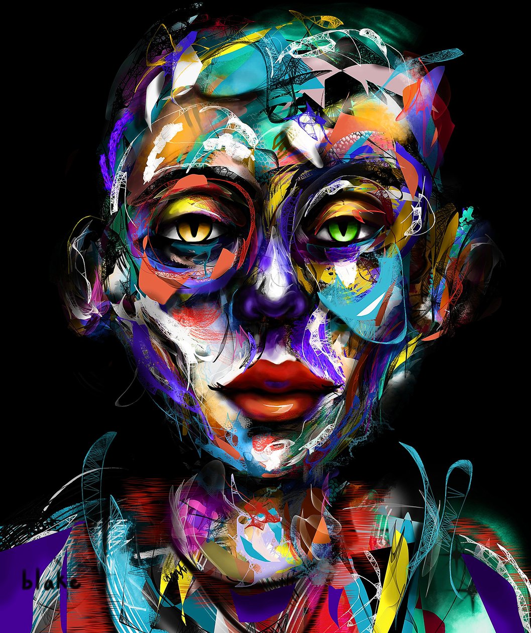 The Vitruvian Mind, cca 2022 (digitální umění) od Blake Munch