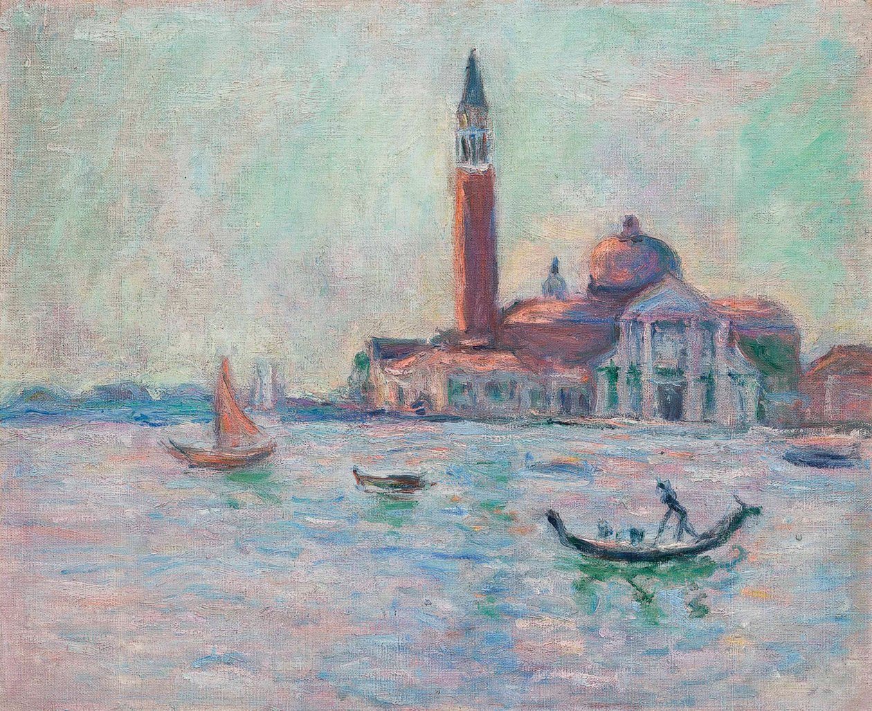 Francouzsky: Venise, la Salute od Blanche Hoschede Monet