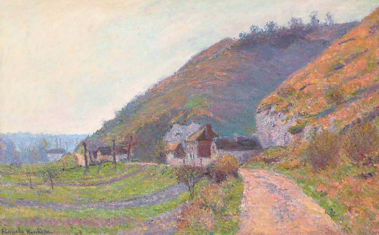 Silnice poblíž Giverny (olej na plátně) od Blanche Hoschede Monet