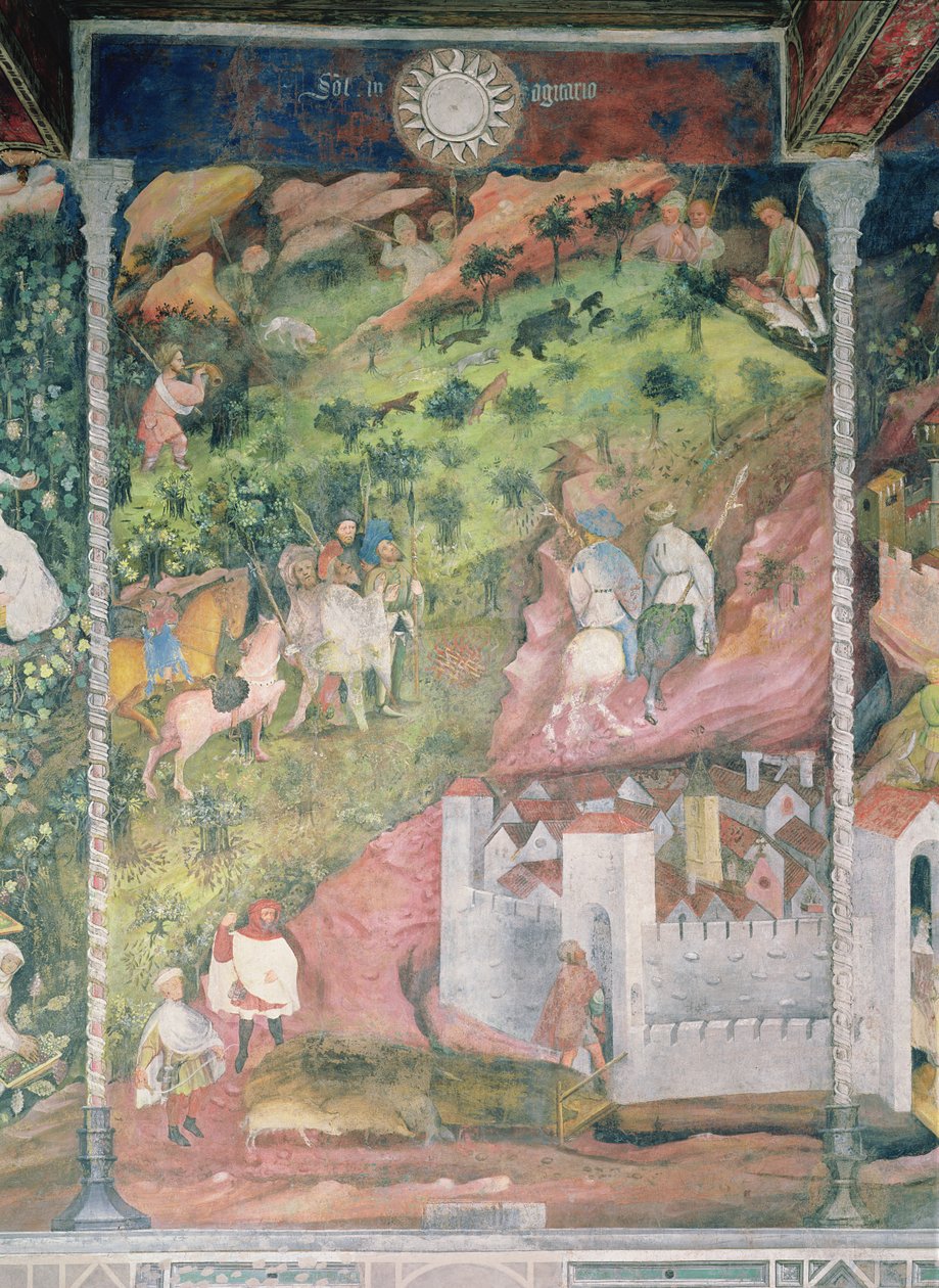 Měsíc listopad, cca 1400 od Bohemian School