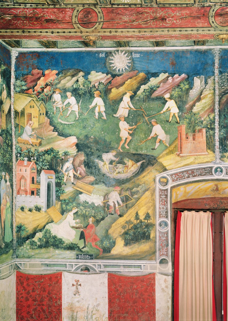 Měsíc červenec, cca 1400 od Bohemian School
