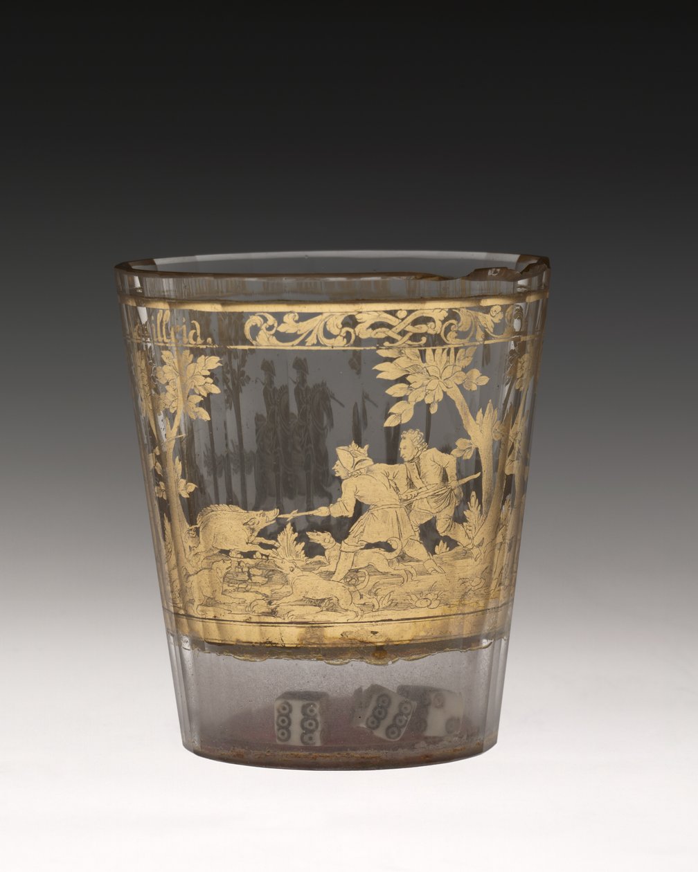 Tumbler, kolem roku 1730 od Bohemian School