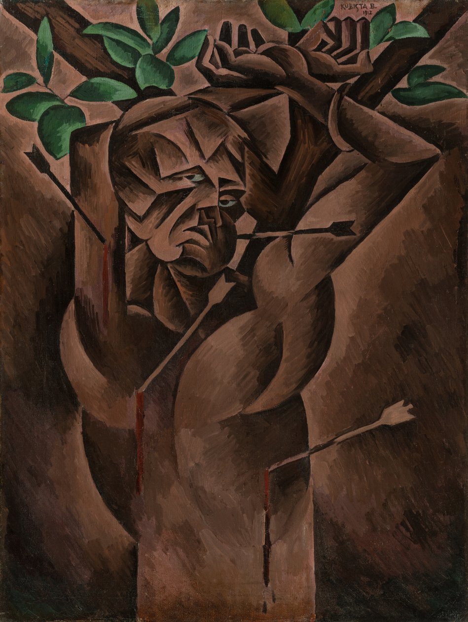 Svatý Šebestián, 1912 od Bohumil Kubišta