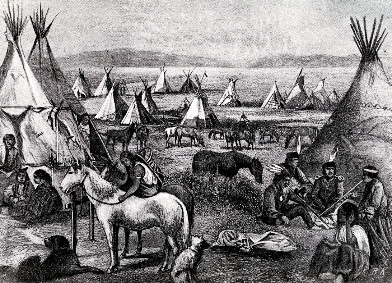 Indiánský tábor Navajo od Bohuslav Kroupa