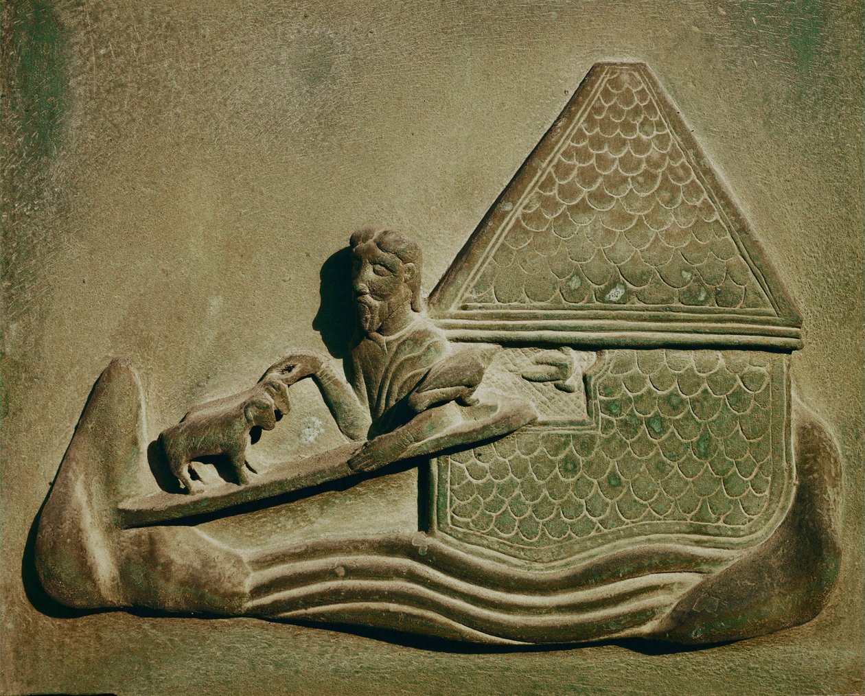 Zvířata vstupující do archy ... (bronz) od Bonanno Pisano