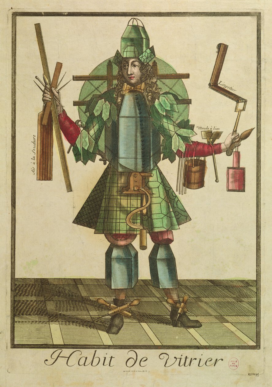 Kostým sklenářů od Bonnart 1650 1750 Bonnart 1650 1750