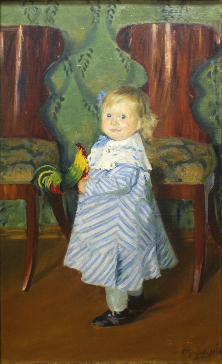 Dcera umělce, Irina od Boris Mikhailovich Kustodiev
