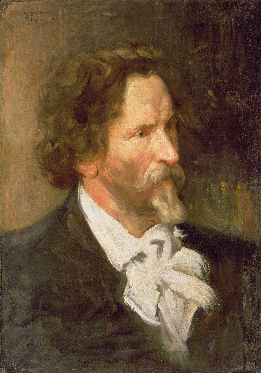 Portrét Ilji Repina (1844-1930), 1902 od Boris Mikhailovich Kustodiev