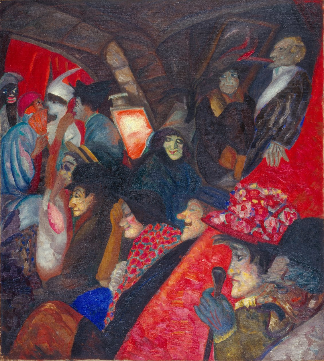 Kabaret Černá kočka, 1913 od Boris Dmitrievich Grigoriev