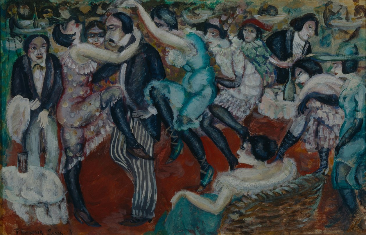 Zpívající kavárna, 1913 od Boris Dmitrievich Grigoriev