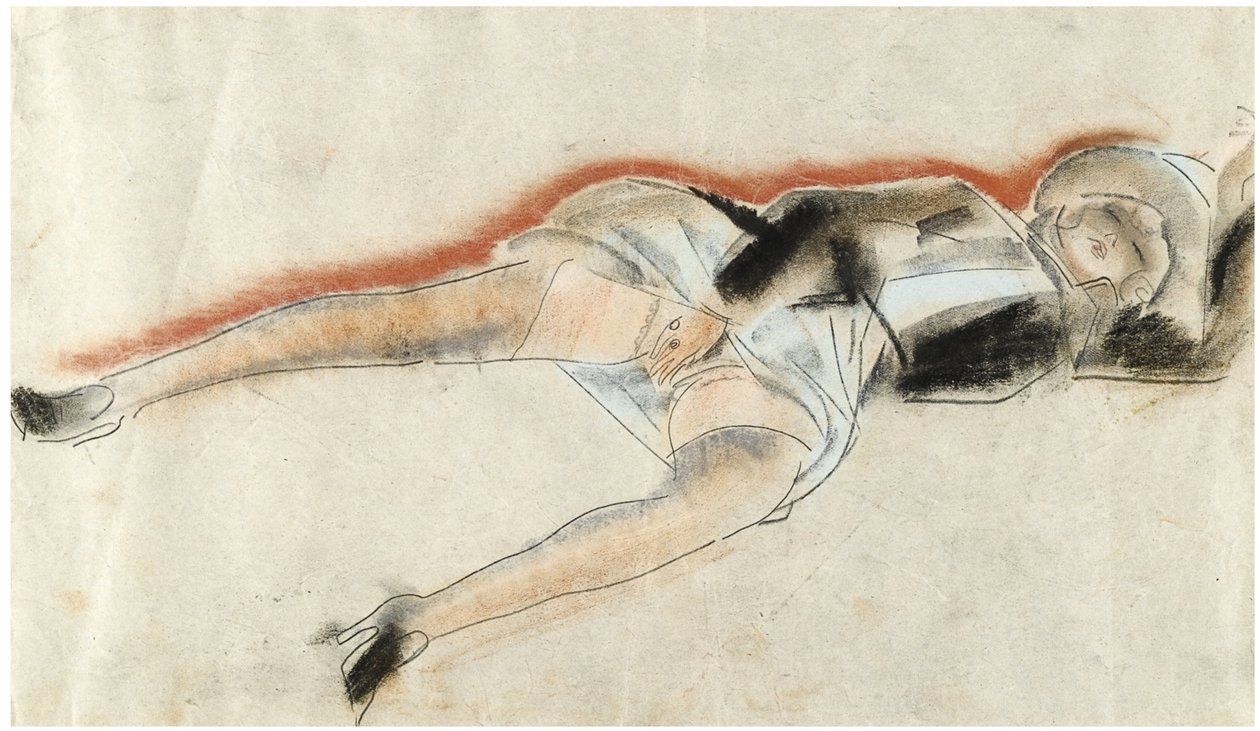 Erotická kresba od Boris Dmitrievich Grigoriev