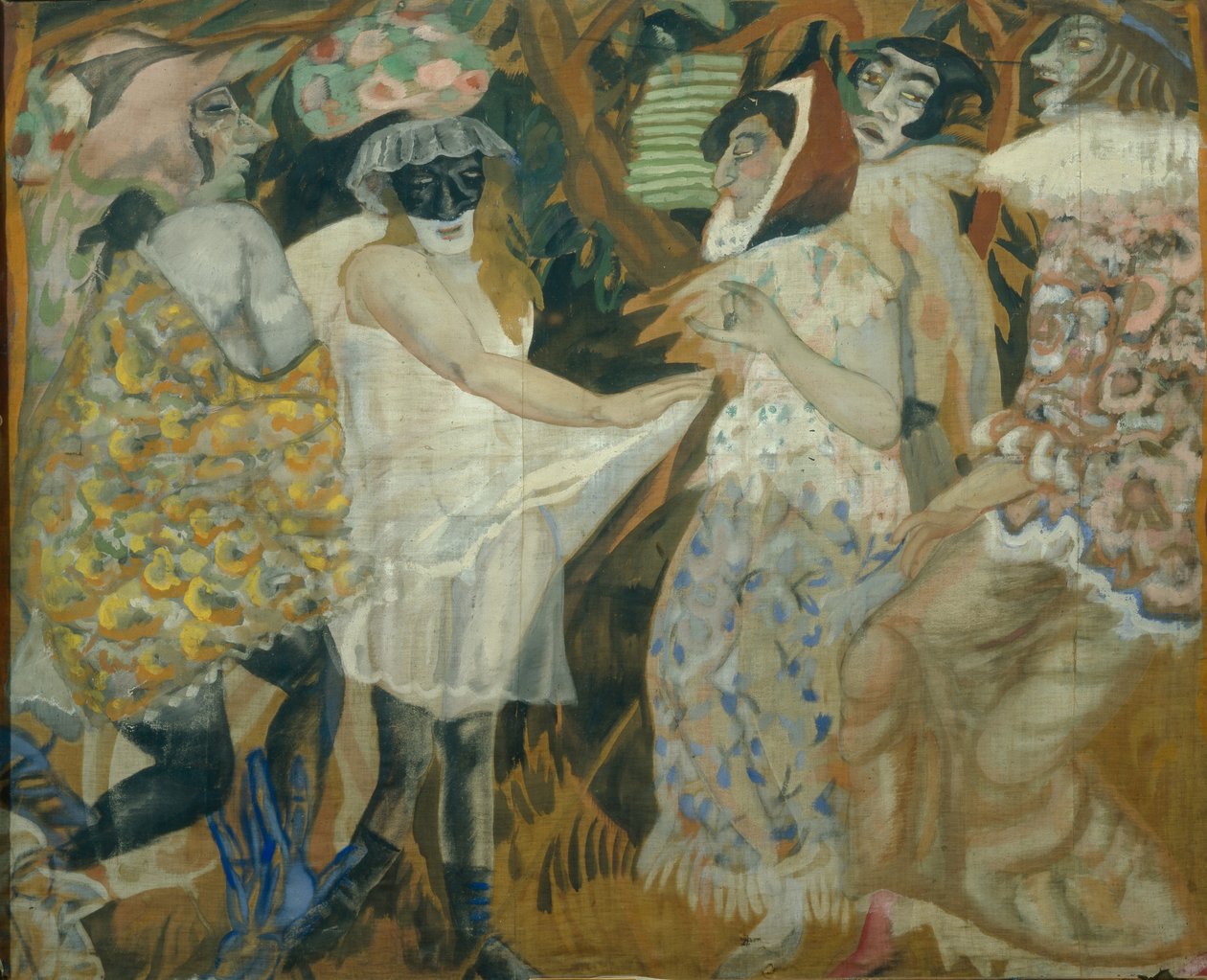 Maškaráda, 1913-1914 od Boris Dmitrievich Grigoriev