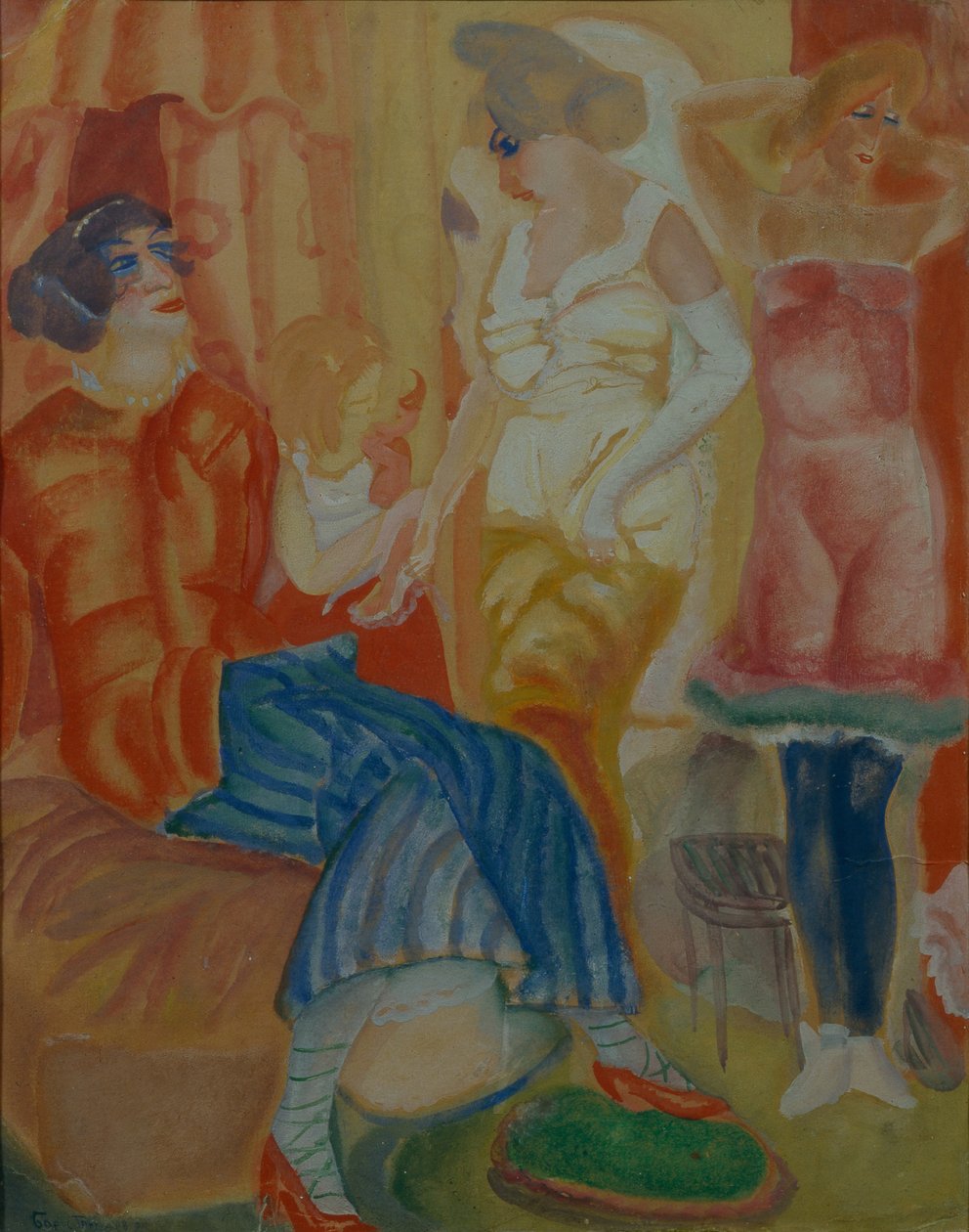 Ženy, 1916 od Boris Dmitrievich Grigoriev