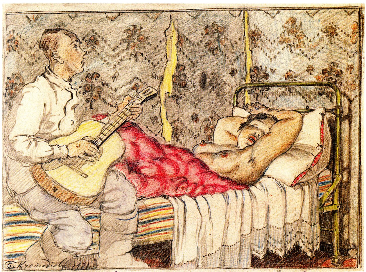Podle kytarového zvuku, 1921 od Boris Mikhailovich Kustodiev