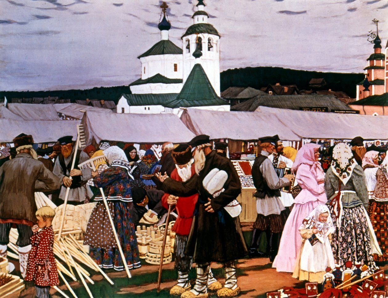Veletrh od Boris Mikhailovich Kustodiev