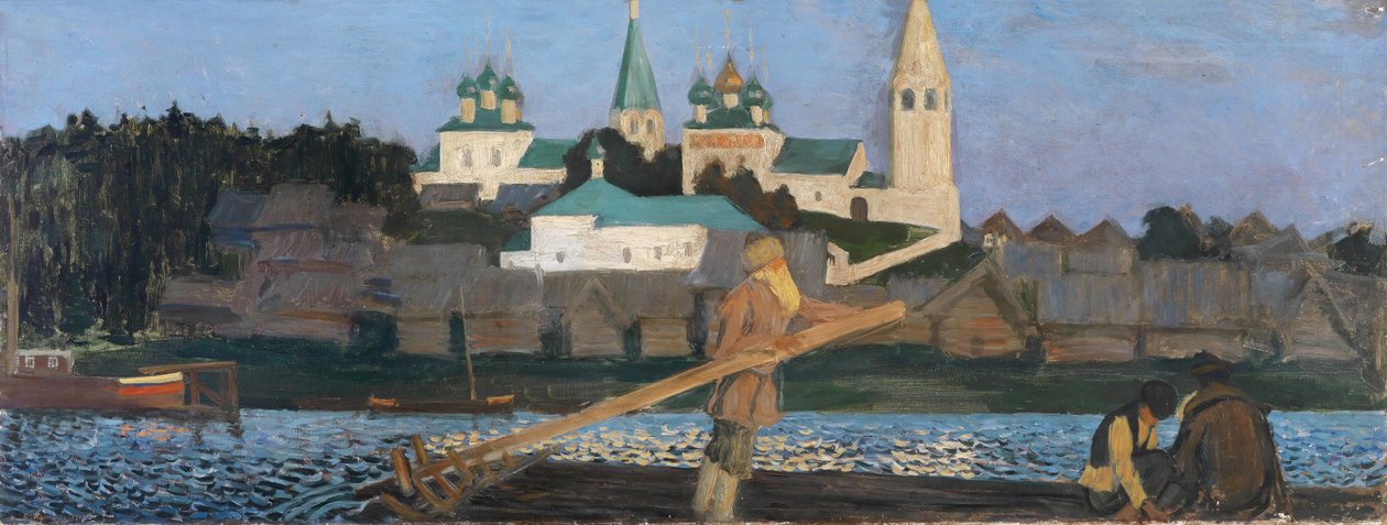 Na Volze, 1906 od Boris Mikhailovich Kustodiev
