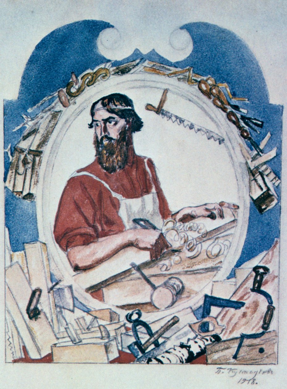 Tesař, 1918. od Boris Mikhailovich Kustodiev