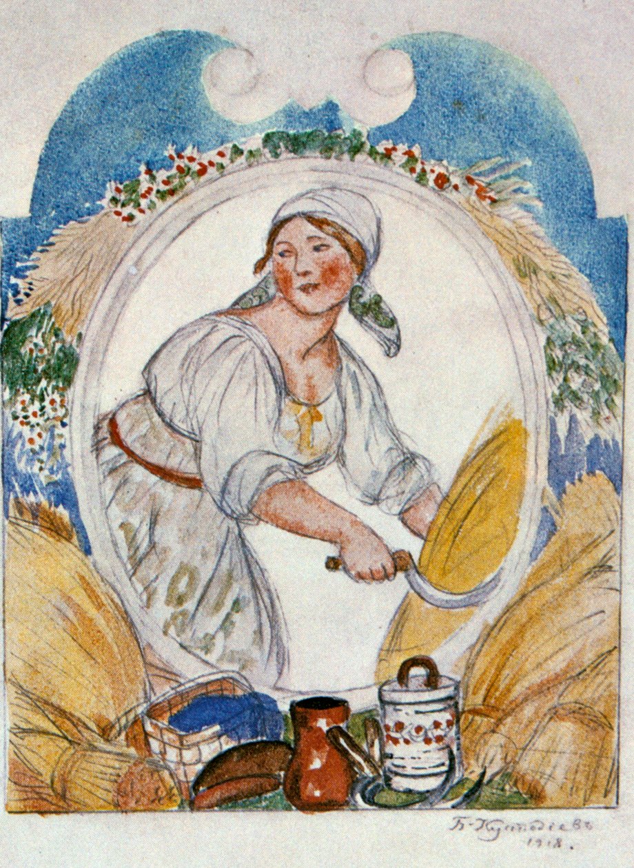 The Reaper, 1918. od Boris Mikhailovich Kustodiev