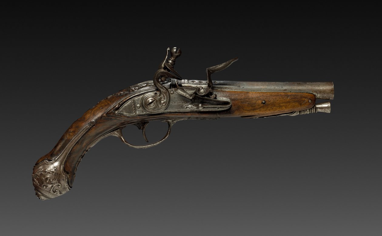 Pistole křesadlového zámku, 1700s. od Bortolo Agazzi