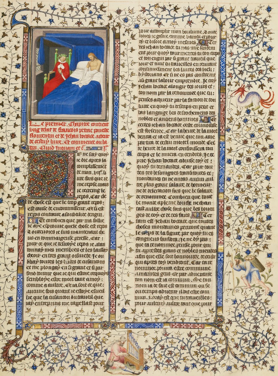Boccaccios Vize vavřince korunovaného Petrarcha od Boucicaut Master