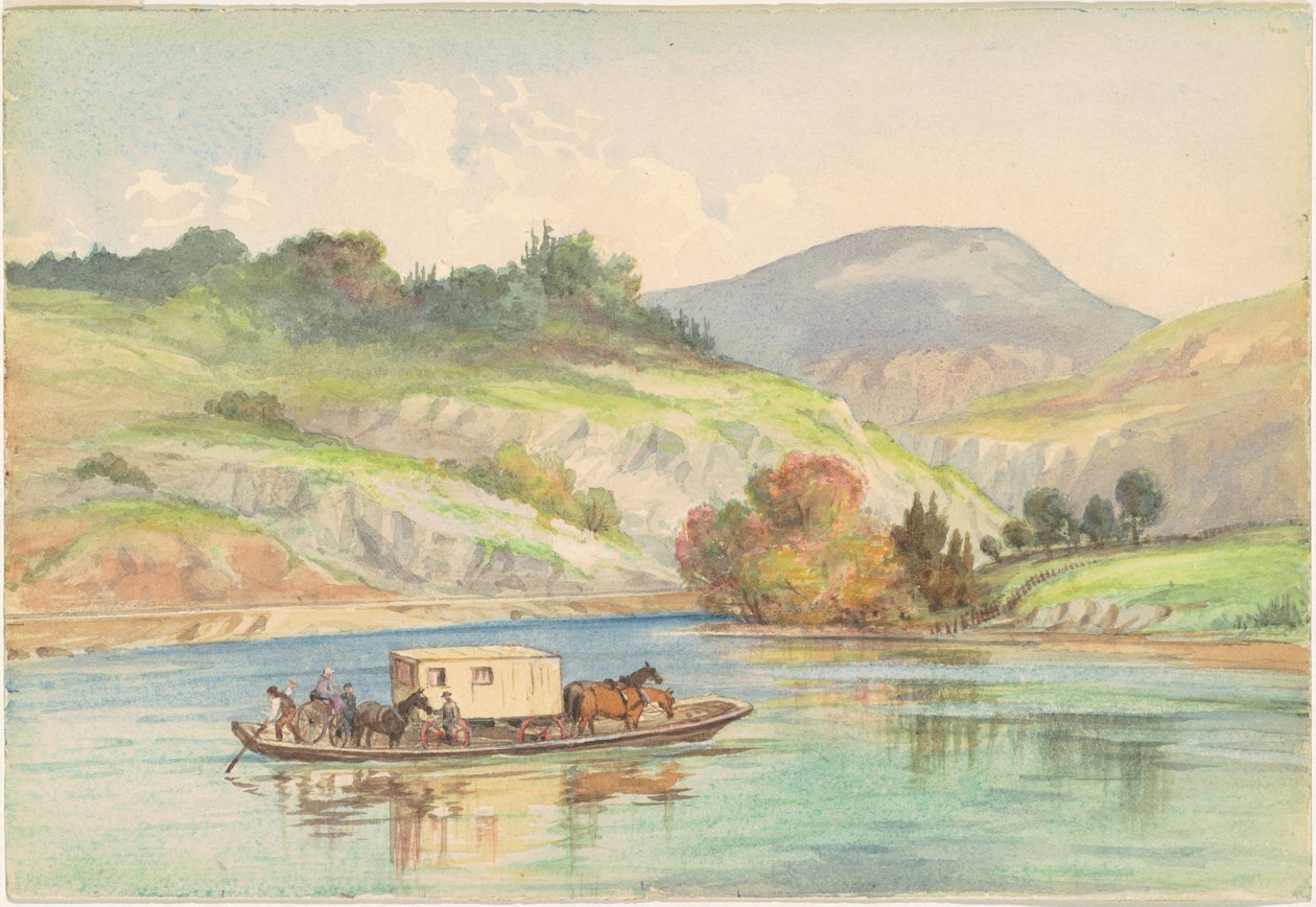 Překročení řeky James od British 19th Century