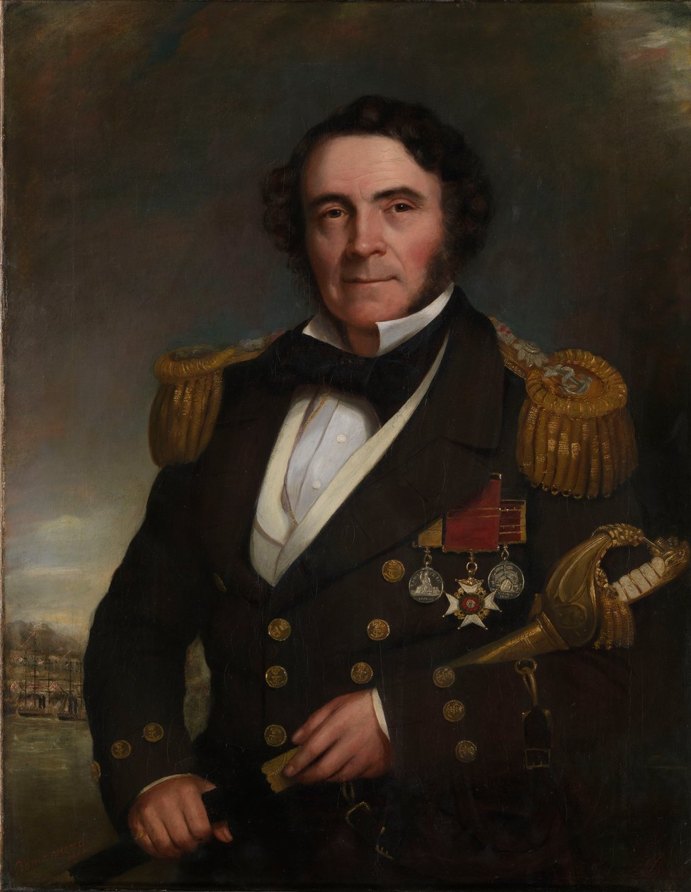Kapitán sir William Hutcheon Hall (1797-1878) od British School