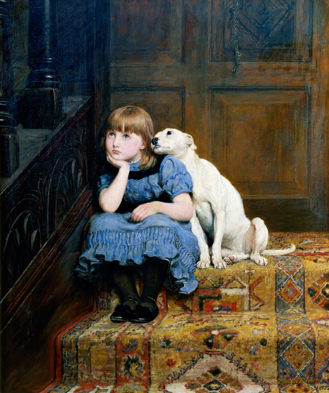 Sympatie, 1877 od Briton Riviere