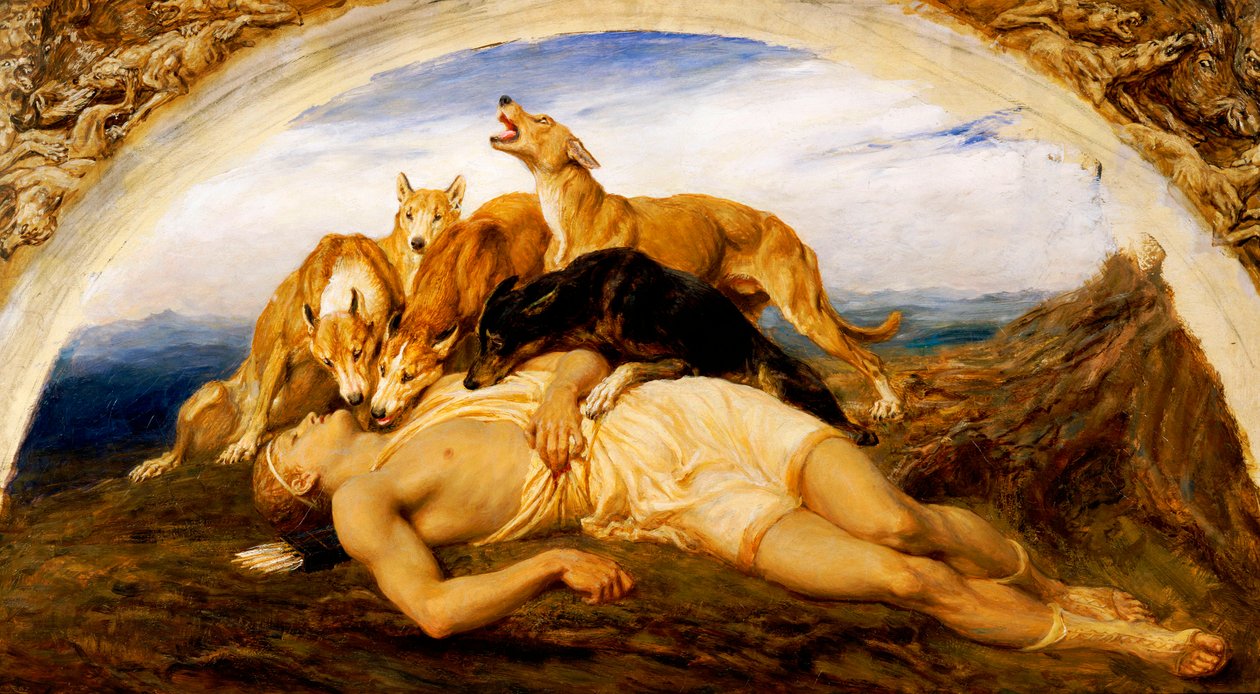 Adonis zraněn, 1887 od Briton Riviere