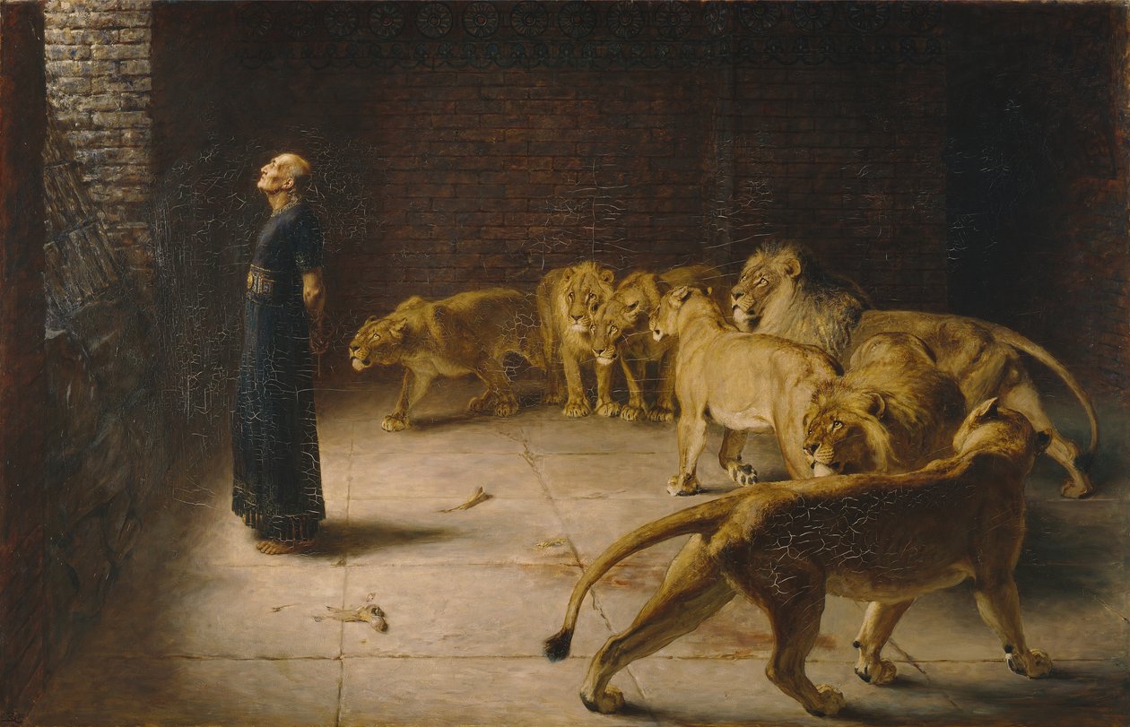Danielova odpověď králi od Briton Riviere