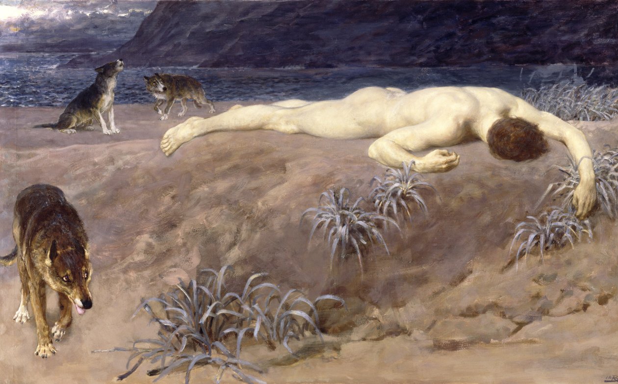 Mrtvý Hector od Briton Riviere