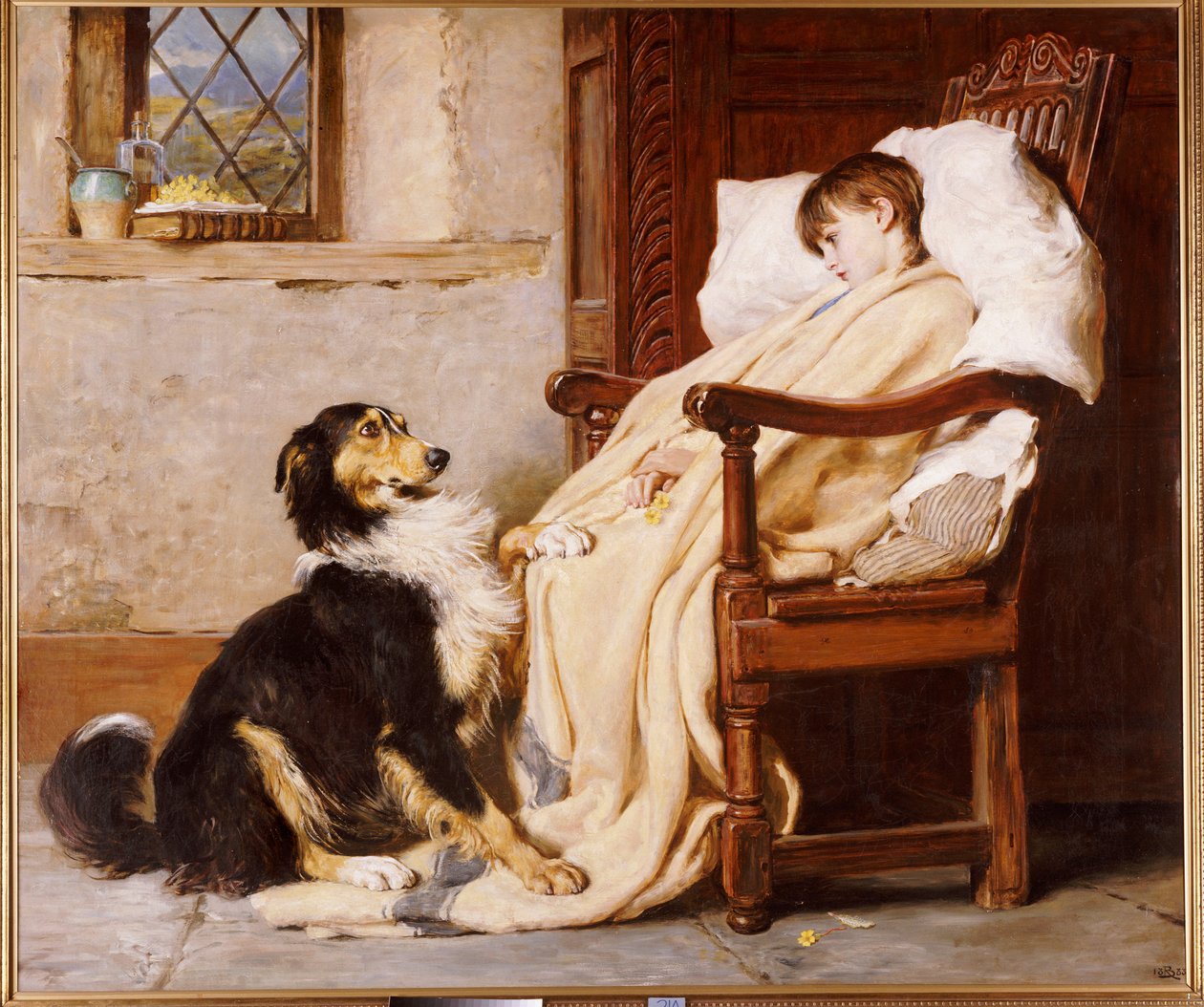 Old Playfellows, 1883 od Briton Riviere