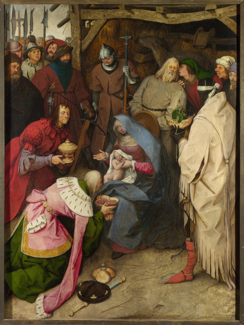 Klanění králů, 1564 od Bruegel