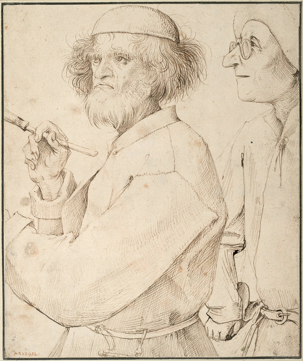 Malíř a kupující, c. 1565 od Bruegel